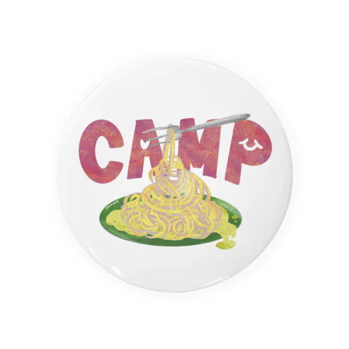 Campでパスタを食べたいな。 Tin Badge