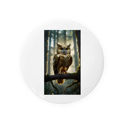 幸福なふくろう Tin Badge