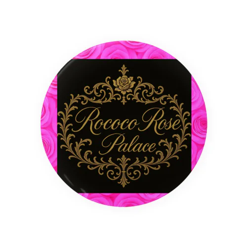 ショッキングピンク💖ロココローズパレス🌹✨️ Tin Badge