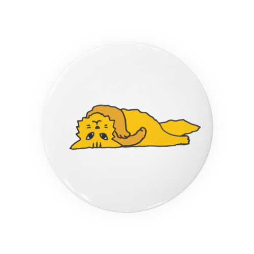 仰臥猫カラー（改） Tin Badge
