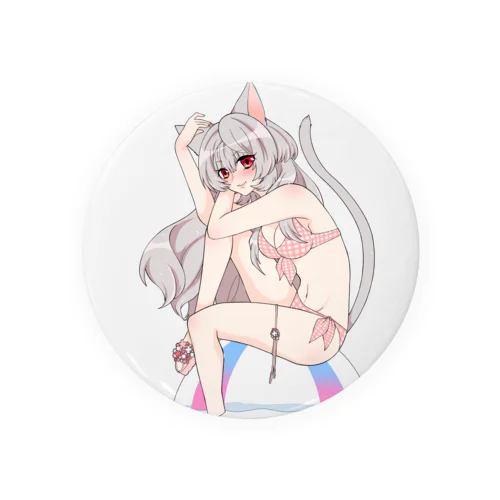 Cat(swimwear) Tin Badge