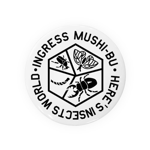 虫部ロゴグッズ Tin Badge