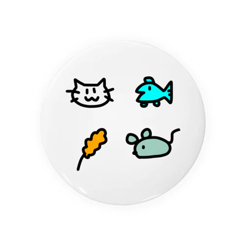 ねこちゃん生活 Tin Badge