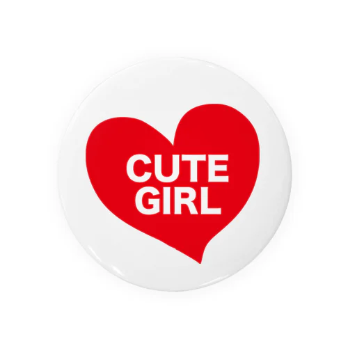 CUTEなGIRL Tin Badge