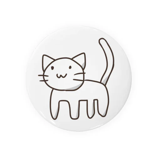 しろねこ Tin Badge