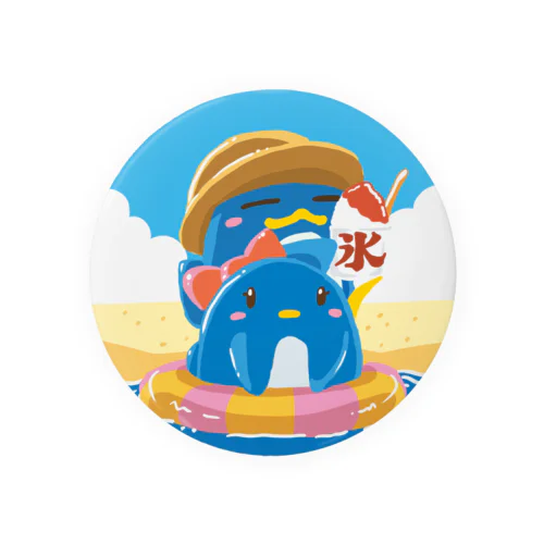 夏祭りパフェバッジ３ Tin Badge