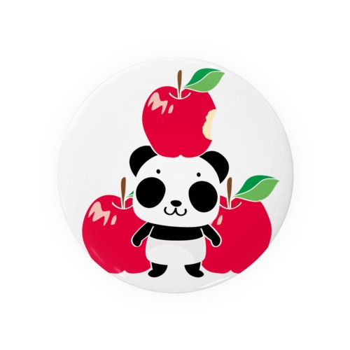 ズレてもぱんだズレぱんだちゃんのリンゴ食べたの誰？Ｂタイプ Tin Badge
