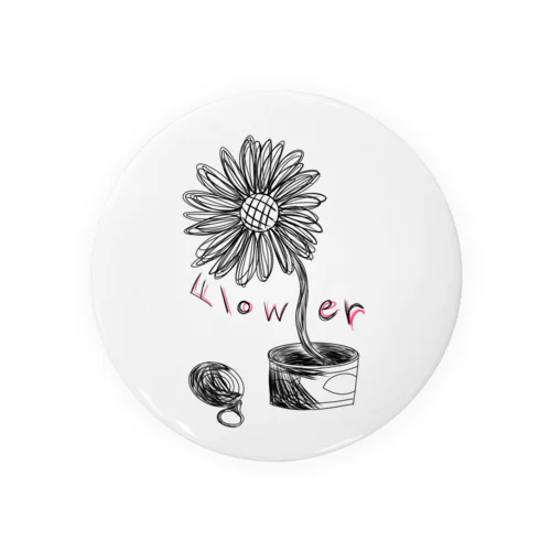 Flower Tin Badge