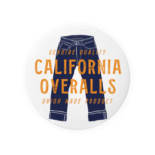 California Overalls Tin Badge