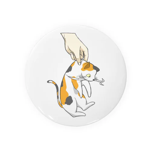 ねことMOYASHI Tin Badge