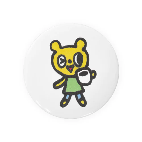 Cafeクマ Tin Badge
