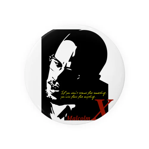 MALCOLM X Tin Badge