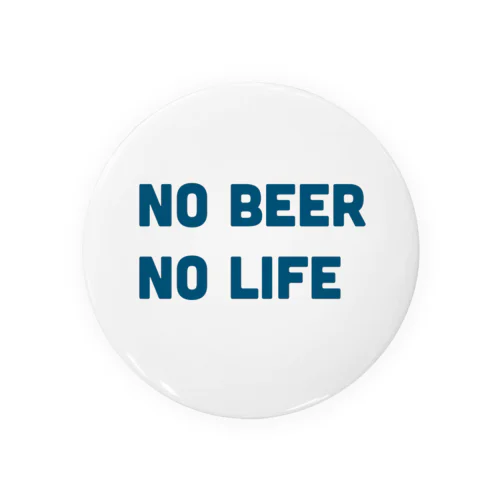 NO BEER  NO LIFE 缶バッジ