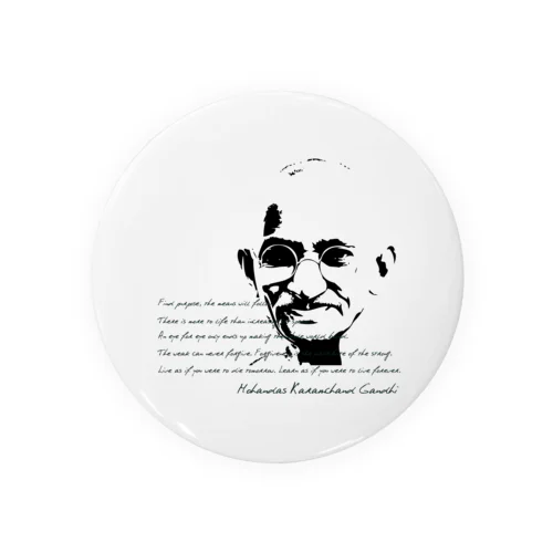 GANDHI 缶バッジ