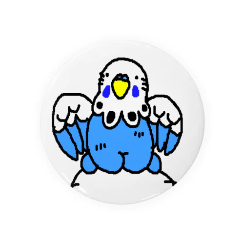 ウキウキインコ Tin Badge