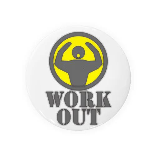 Workout Tin Badge