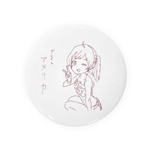 アメリカ Tin Badge