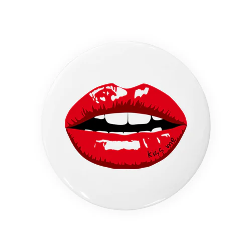 LIP(kiss me) Tin Badge