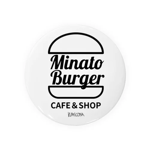 MinatoBurgerグッズ（ブラック） Tin Badge