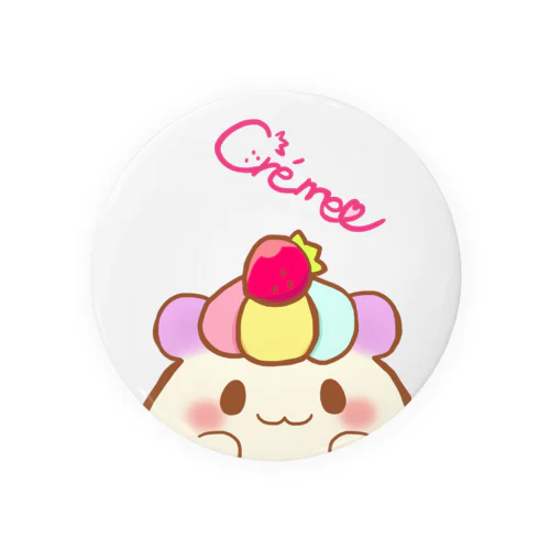 ひょっこりCrème Tin Badge