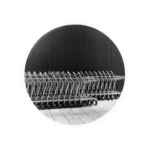 Shopping Cart Tin Badge