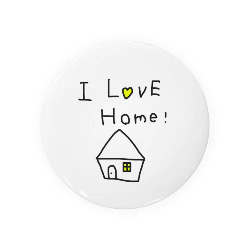 I LOVE HOME  缶バッジ