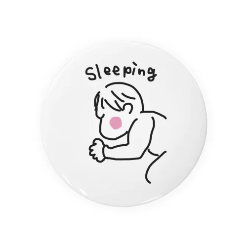 Sleeping Tin Badge