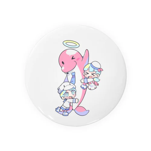 イルカのブッチくん（イラスト：寺田てら） Tin Badge