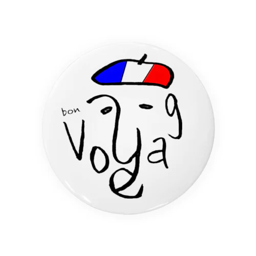 ボンボヤージュbon voyage france フランス Tin Badge