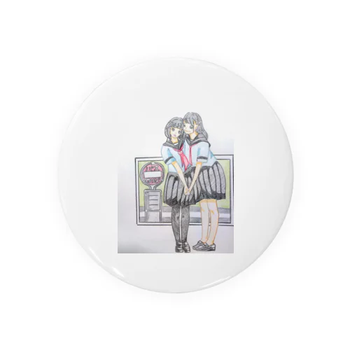girl Tin Badge