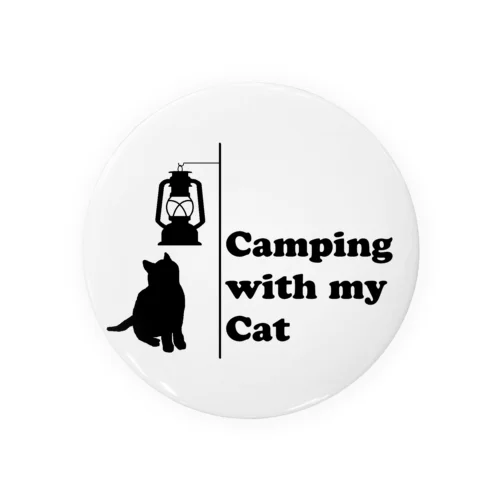 Camping with my Cat 2 缶バッジ