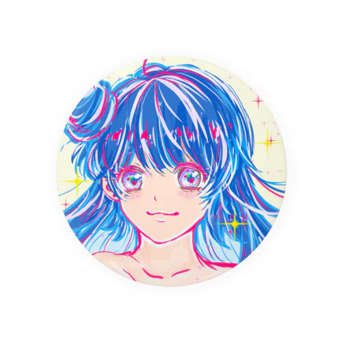 女の子 Tin Badge