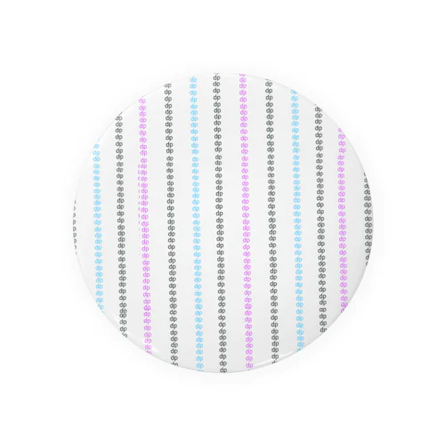 dp　stripe Tin Badge