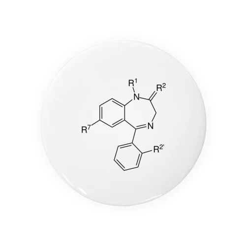 ベンゾジアゼピン 缶バッジ