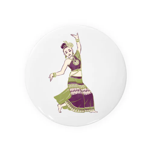 【タイの人々】伝統舞踊のダンサー Tin Badge