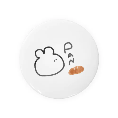 パン好きの。うさちゃん。 Tin Badge