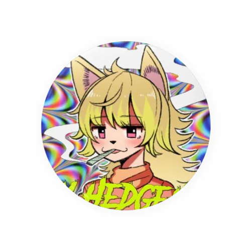 PsyHedgehog　いつものブリブリシリーズ Tin Badge