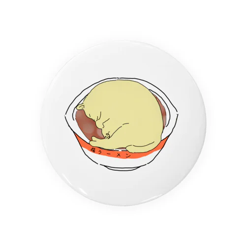 猫ラーメン Tin Badge