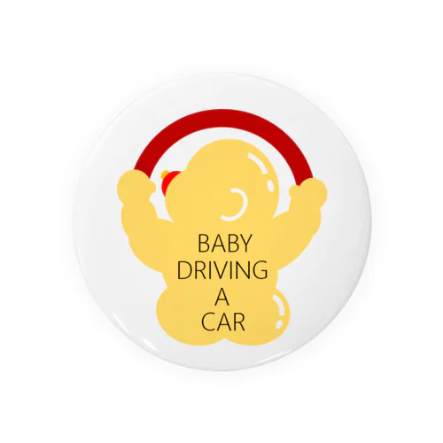 BABY DRIVING A CAR 缶バッジ