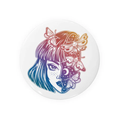 girl knows the world Tin Badge