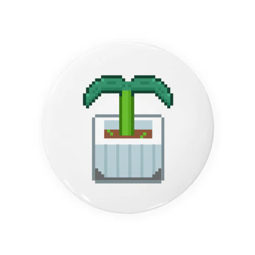 植物　ゲームドット絵 Tin Badge