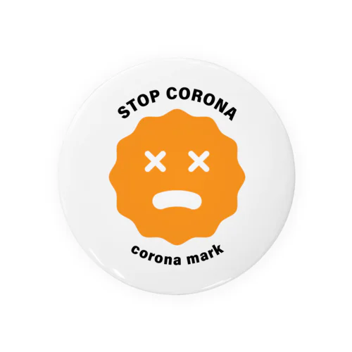 コロナマーク / stop corona Tin Badge