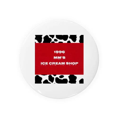 MM’s ICE CREAM  SHOP Tin Badge