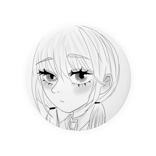 女の子 Tin Badge