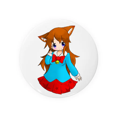 ネコミミの女の子 Tin Badge