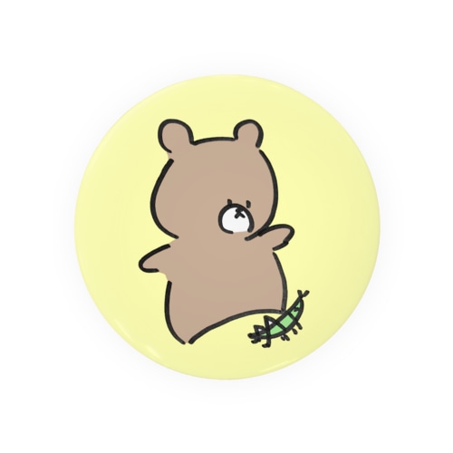バッタ踏んだくま Tin Badge