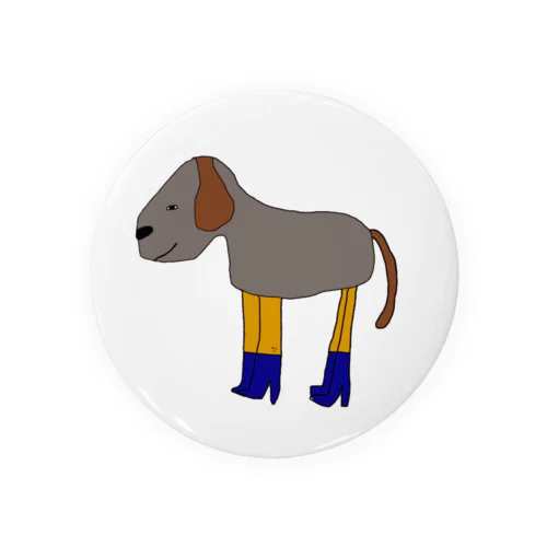 Highheel dog Tin Badge