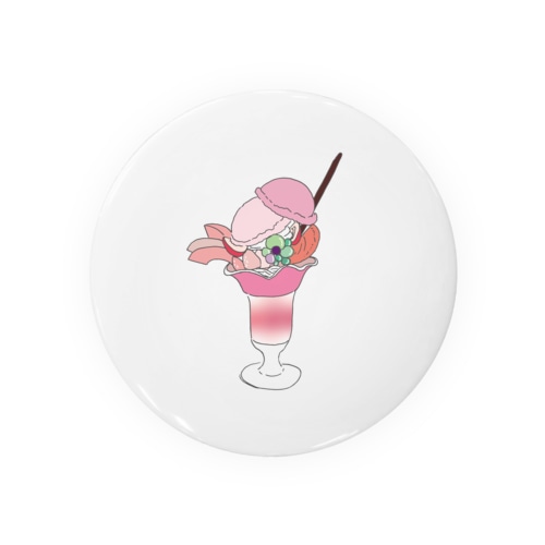 PINKパフェ Tin Badge