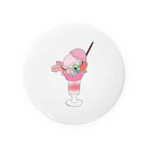 PINKパフェ Tin Badge