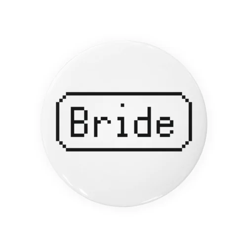 dot Bride　ドット文字 花嫁 新婦 Tin Badge